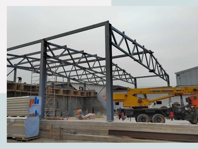 Строительство цехов в Ярцеве