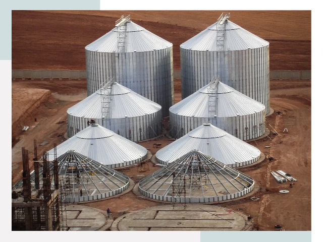 Строительство зерновых силосов в Ярцеве