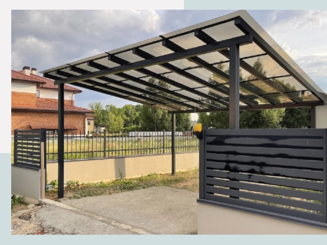 Металлические навесы в Ярцево от 610 руб. за м²