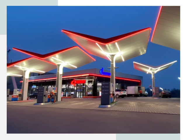 Навесы для АЗС в Ярцеве