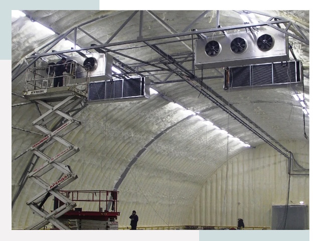 Оснащение ангаров в Ярцеве