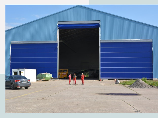 Ангарные ворота в Ярцево от СтальСтрой-Рцв по цене 610 руб.