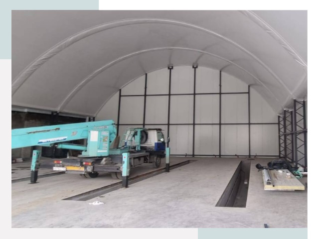 Внутреннее оснащение ангаров в Ярцеве